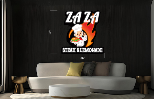 ZAZA STEAK & LEMONADE | LED Neon Sign