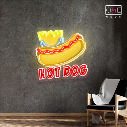 Hot Dog Artwork Led Neon Sign