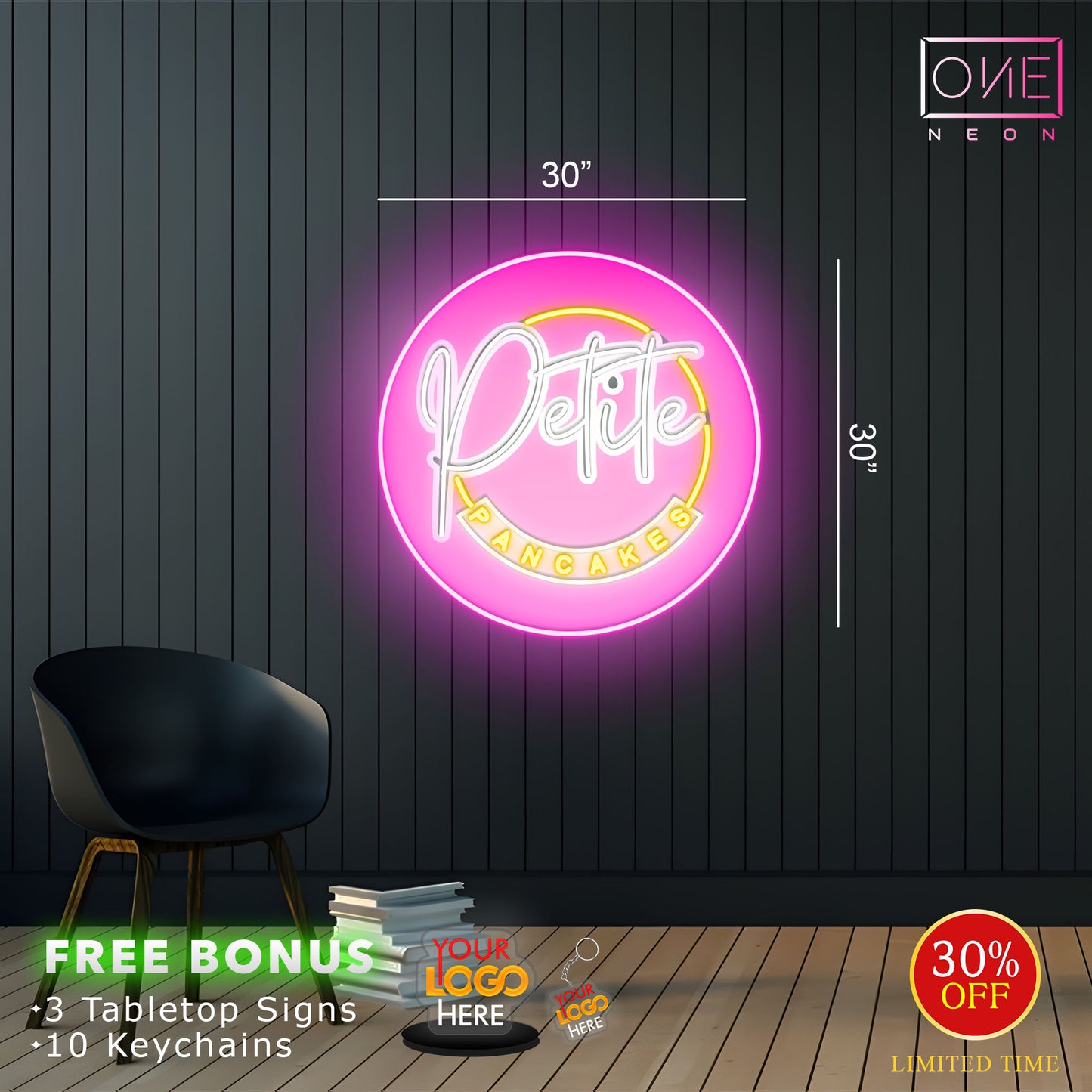 Petite Pancakes | Led Neon Sign