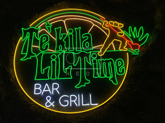 Te kila Lil Time  Bar & Grill | LED Neon Sign