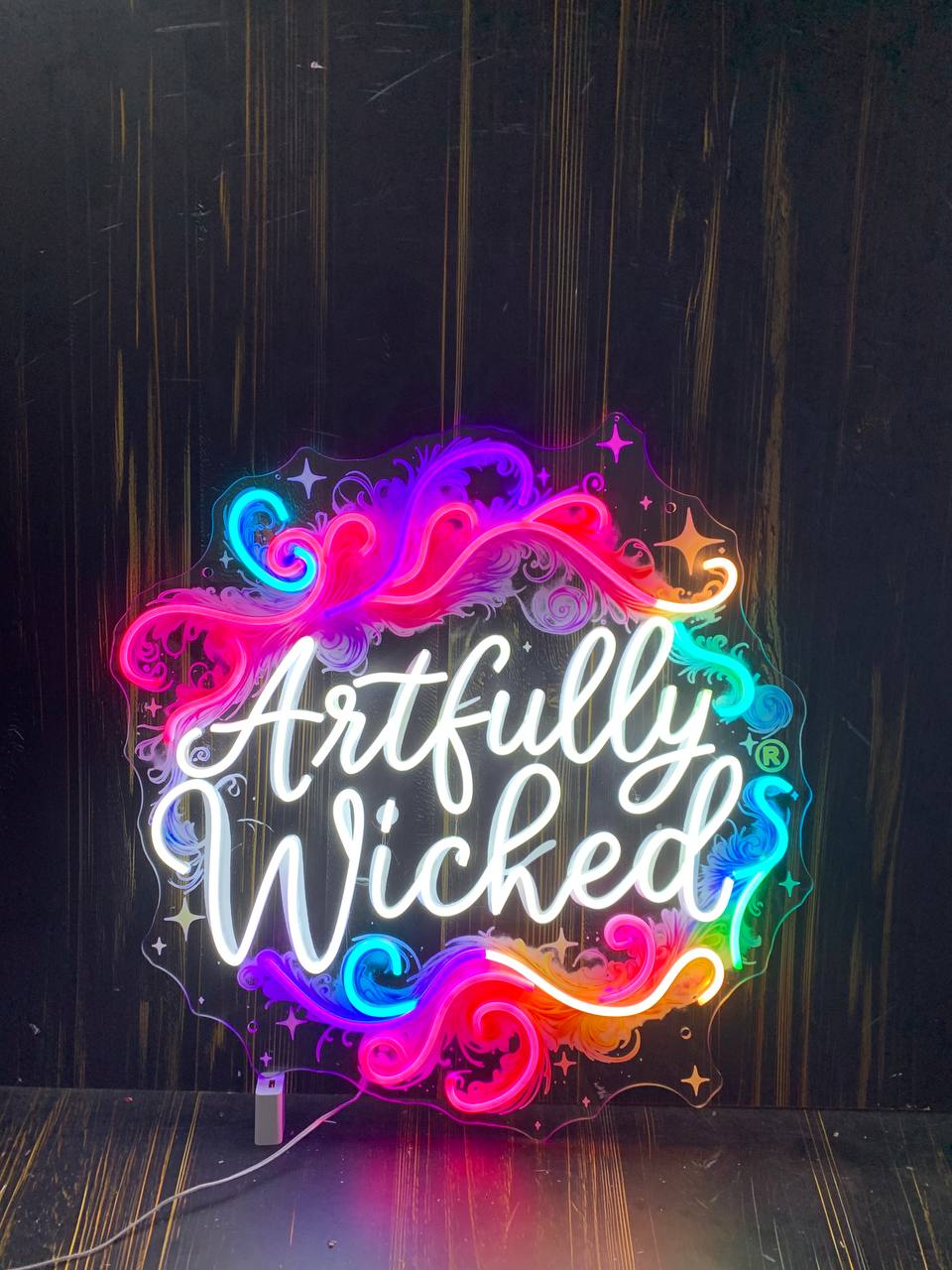 ARTFULLY WICKED  | LED Neon Sign ( extra)