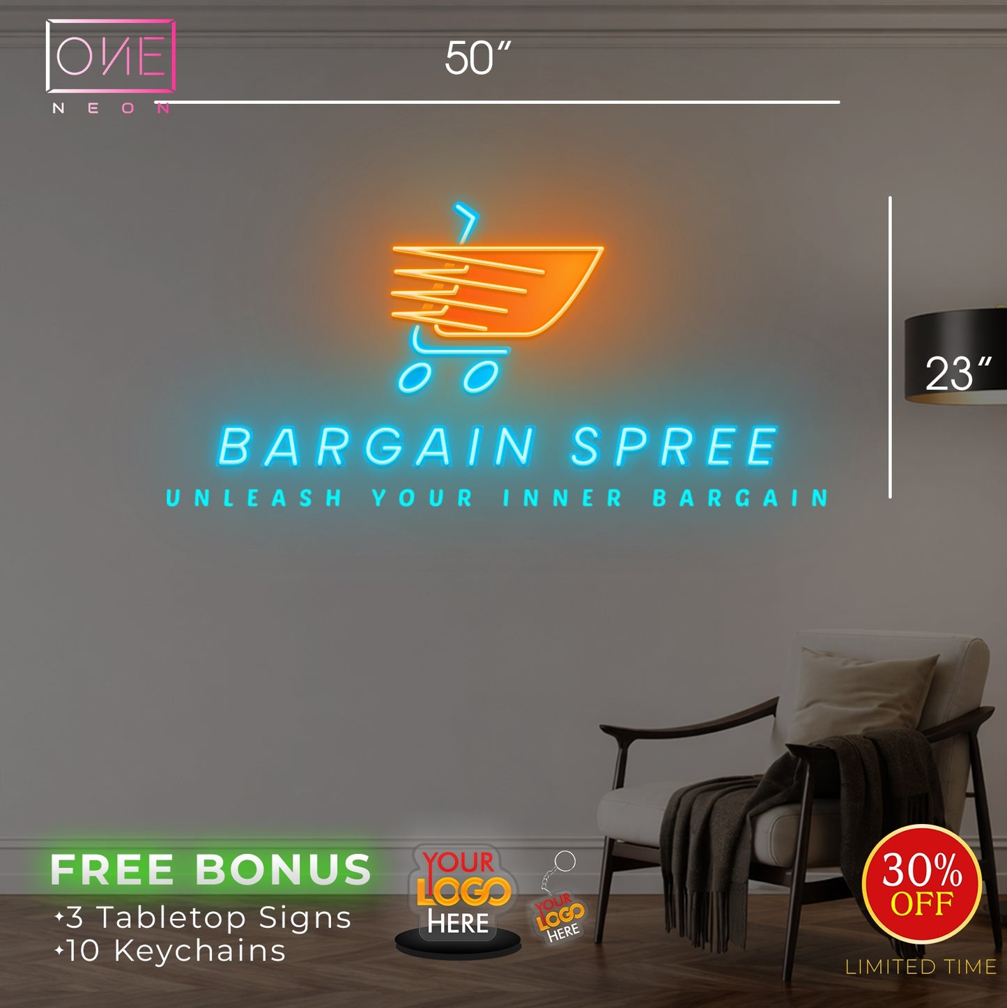 BARGAIN SPREE  | Led Neon Sign