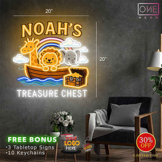 NOAH'S TREASURE CHEST | LED Neon Sign