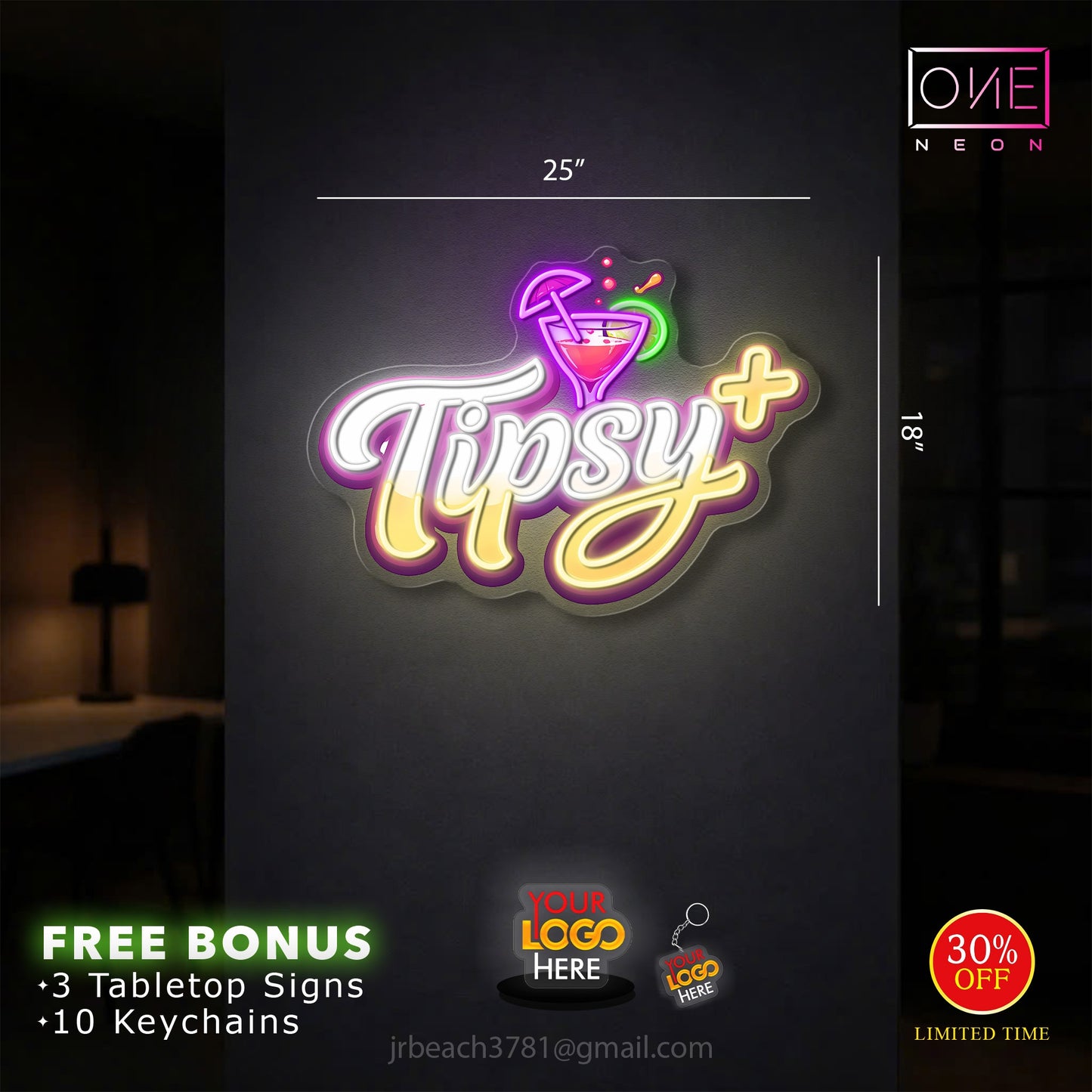 TIPSY | Led Neon Sign