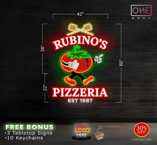 Rubino's Pizzeria | Led Neon Sign