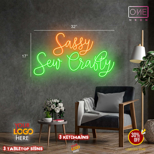 Sassy Sew Crafty | Led Neon Sign