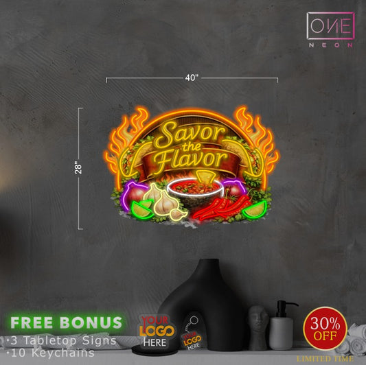 Savor the Flavor | Led Neon Sign