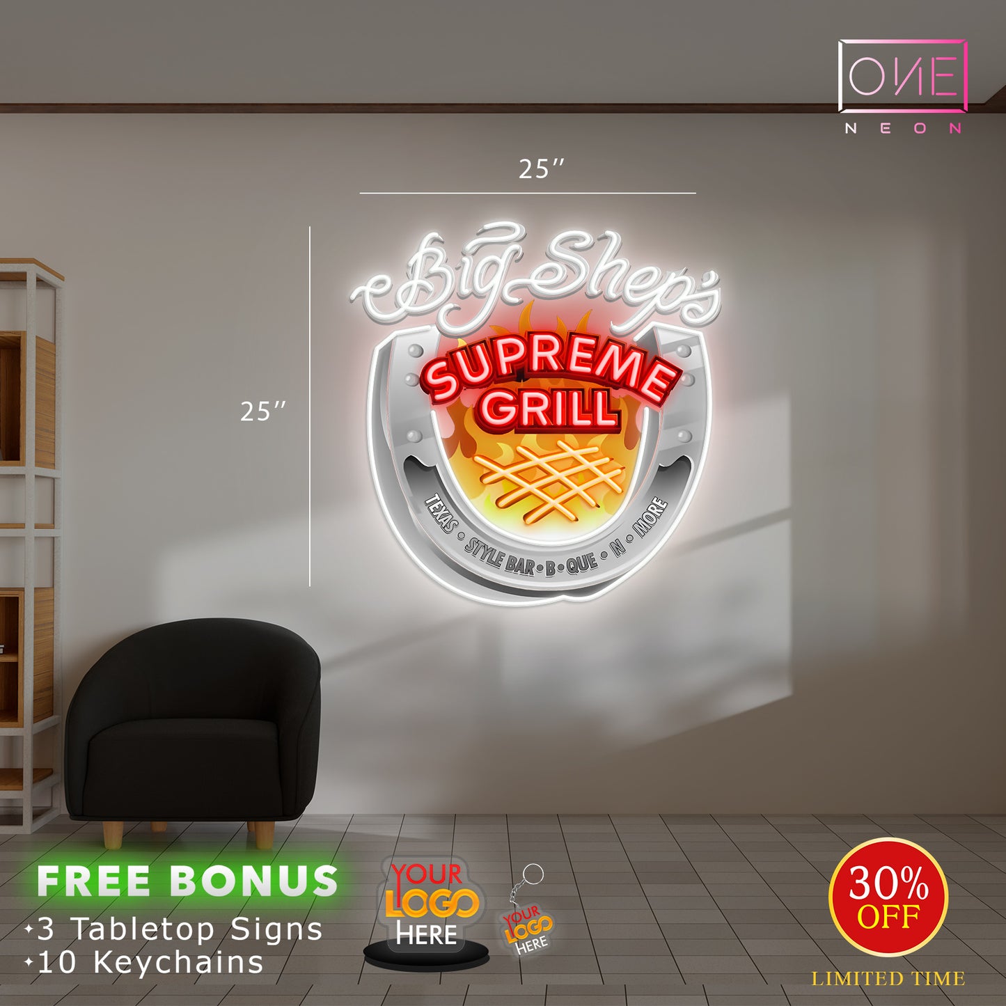 Big Shep's Supreme Grill | LED Neon Sign