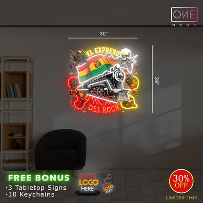 EL EXPRESO DEL ROCK   | Led Neon Sign