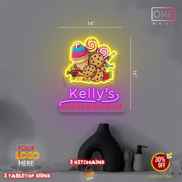 Kelly's Koncessions | Led Neon Sign