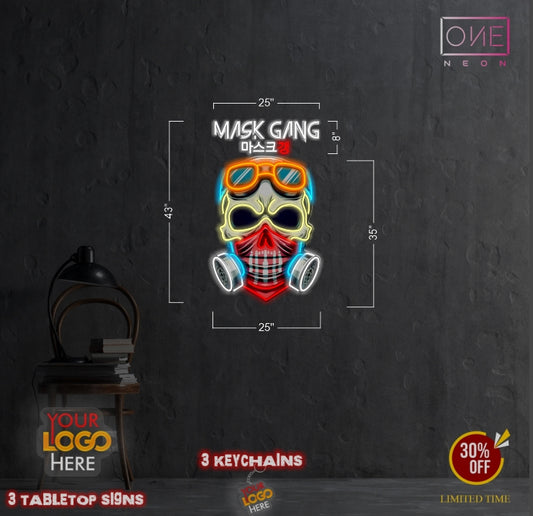 Mark gang & mark skull  | LED Neon Sign ( 2 signs)