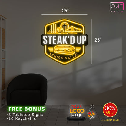 Steak'd Up | Led Neon Sign