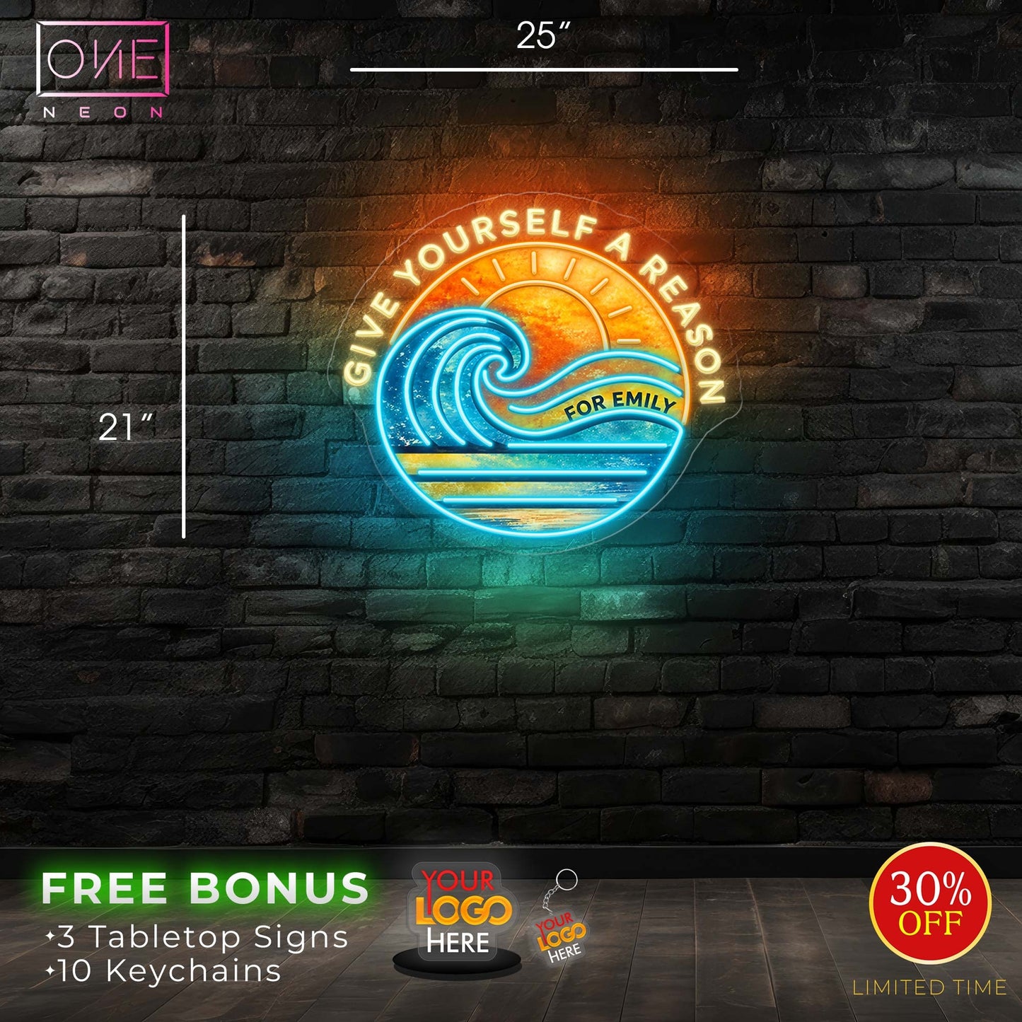 GIVE YOUR SELF A REASON | Led Neon Sign