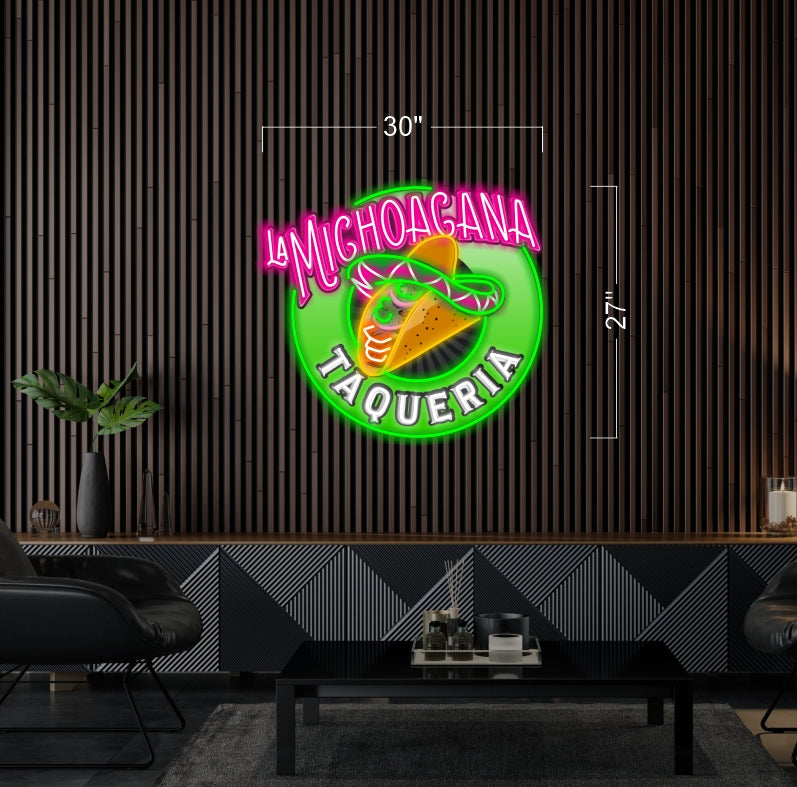 LA MICHOAGANA TAQUERIA| Led Neon Sign