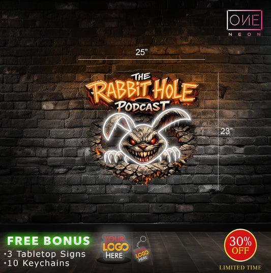 The Rabbit Hole Podcast | Led Neon Sign