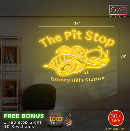 The Pit Stop | Led Neon Sign