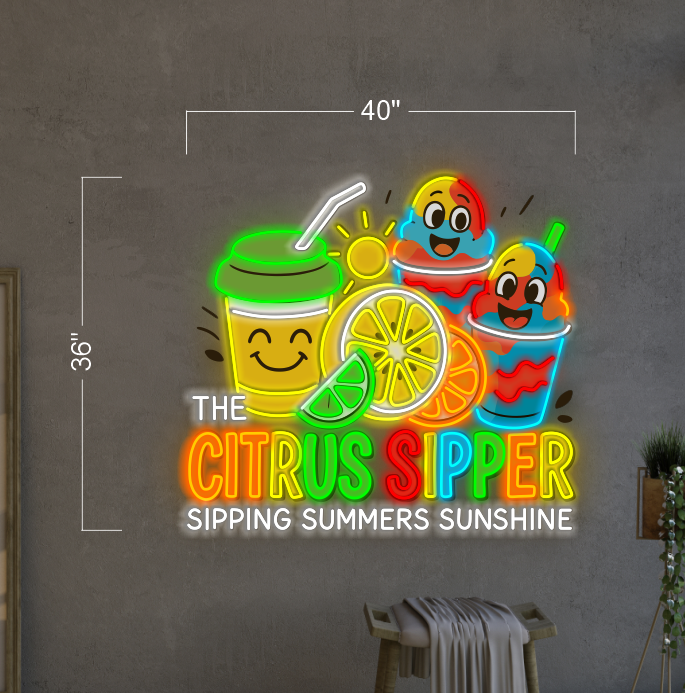 THE CITRUS SIPPER | LED Neon Sign