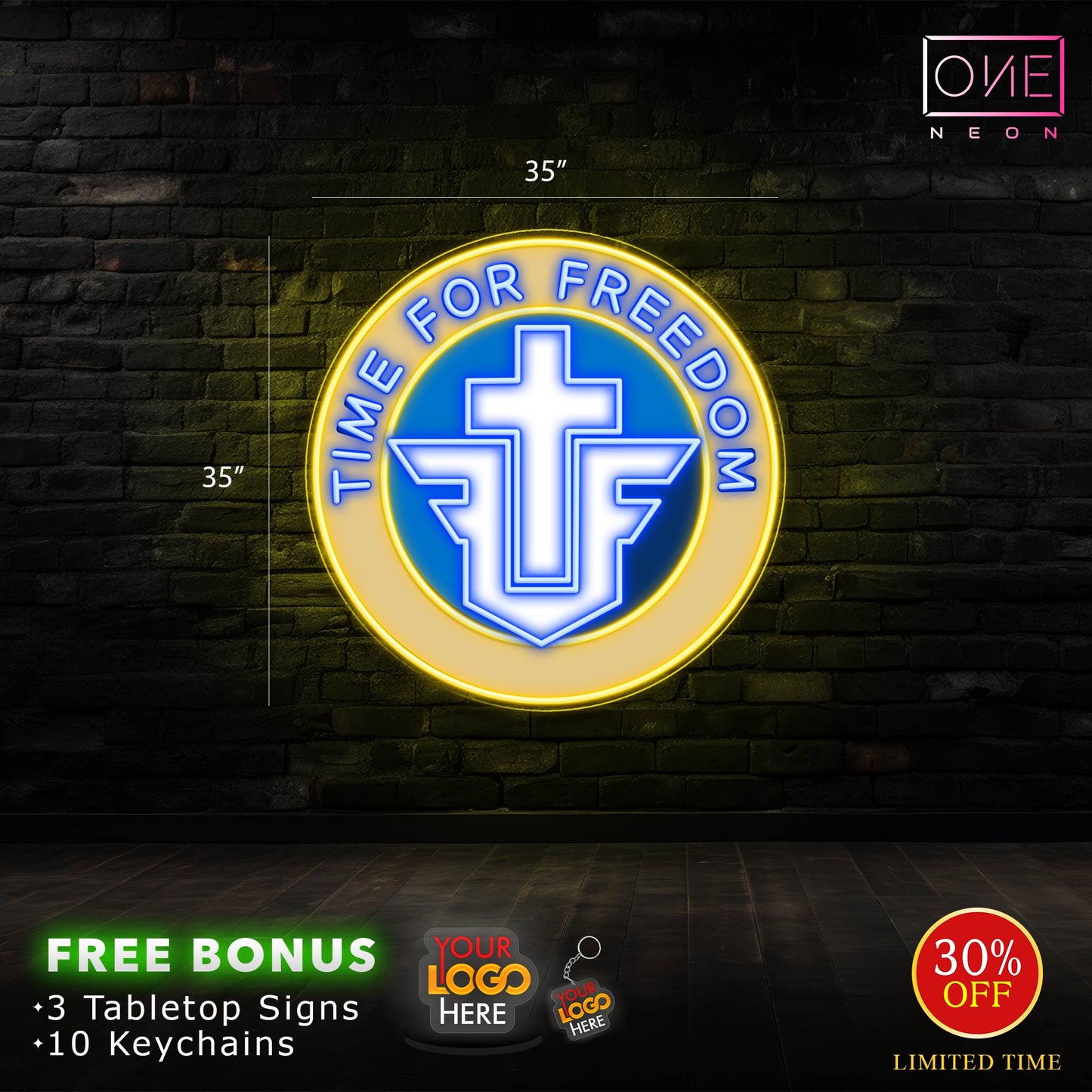 TIME FOR FREEDOM | Led Neon Sign