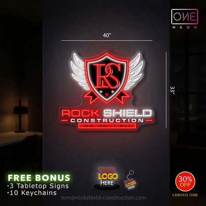 ROCK SHIELD | Led Neon Sign