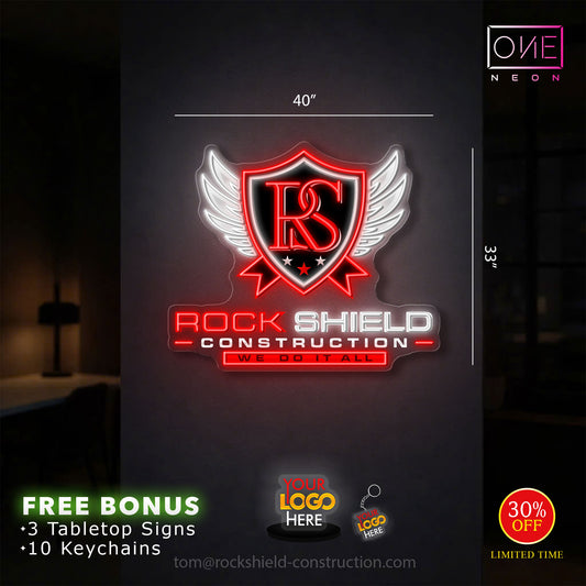 ROCK SHIELD | Led Neon Sign