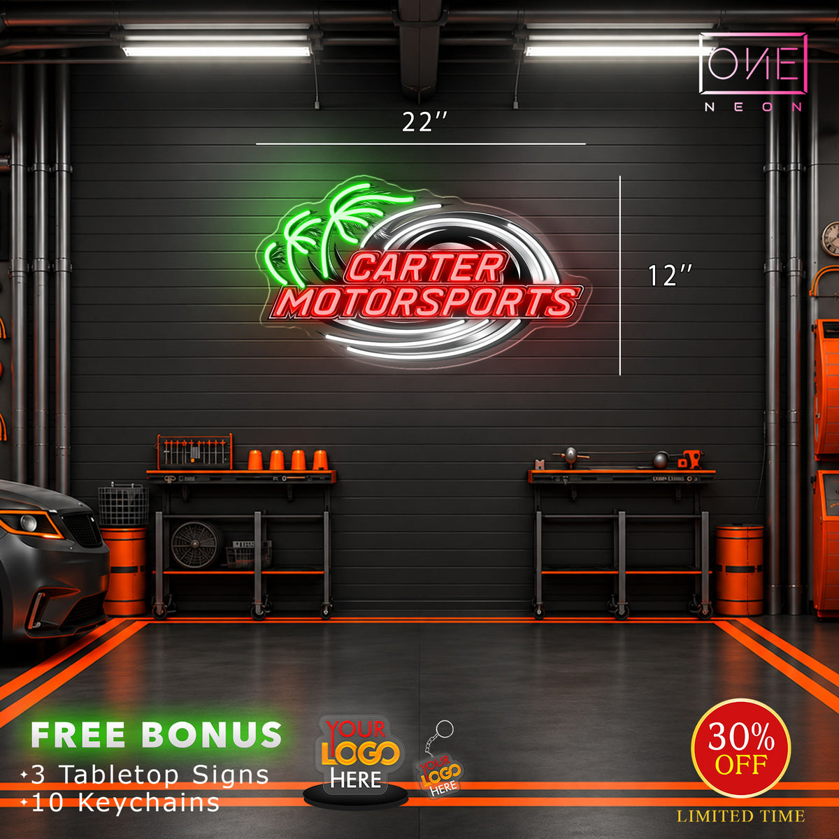 CARTER MOTORSPORTS | LED Neon Sign