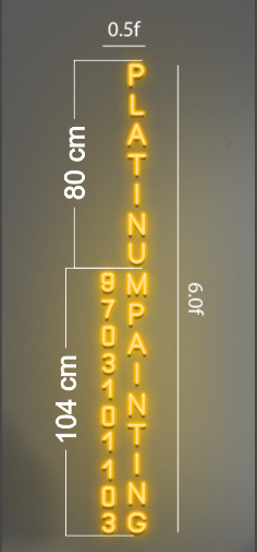 PLATIUM PAINTING  | LED Neon Sign