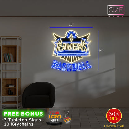 RAVEN BASEBALL| Led Neon Sign