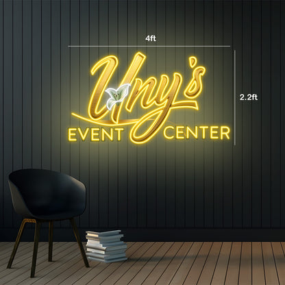 Central Bar Grill & Uny's Event Center | 2 Led Neon Signs