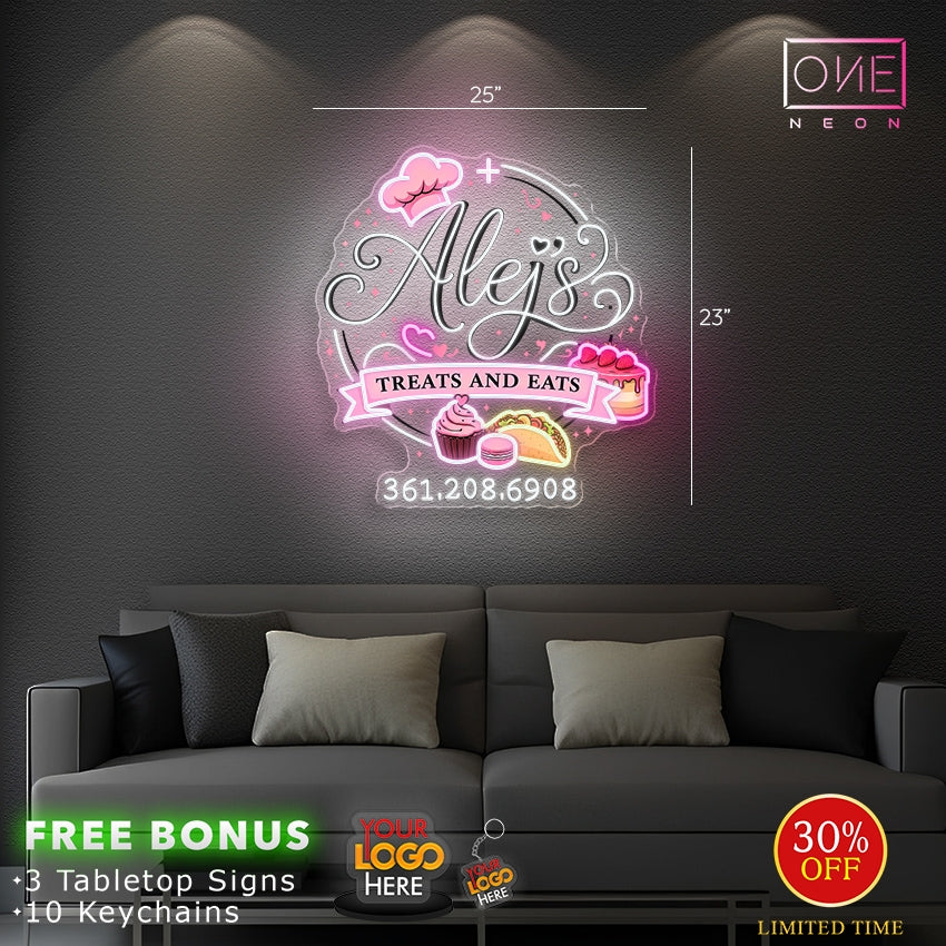Alei's treats and eats | Led Neon Sign