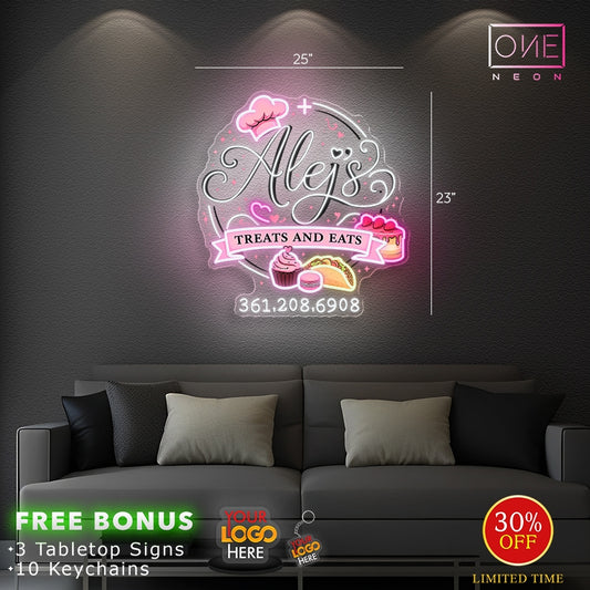 Alei's treats and eats | Led Neon Sign