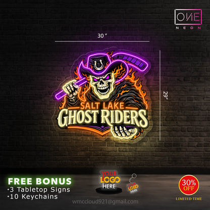 Salt lake ghost rider | Led Neon Sign