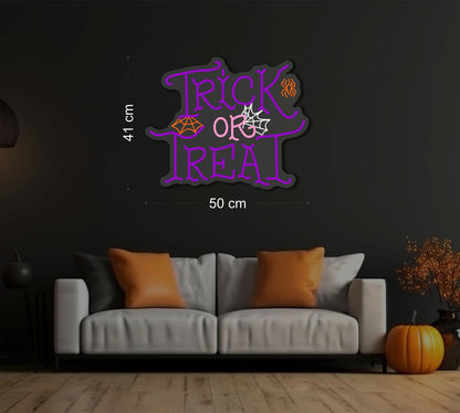 Trick or Treat LED Neon Sign