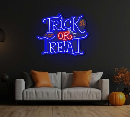 Trick or Treat LED Neon Sign