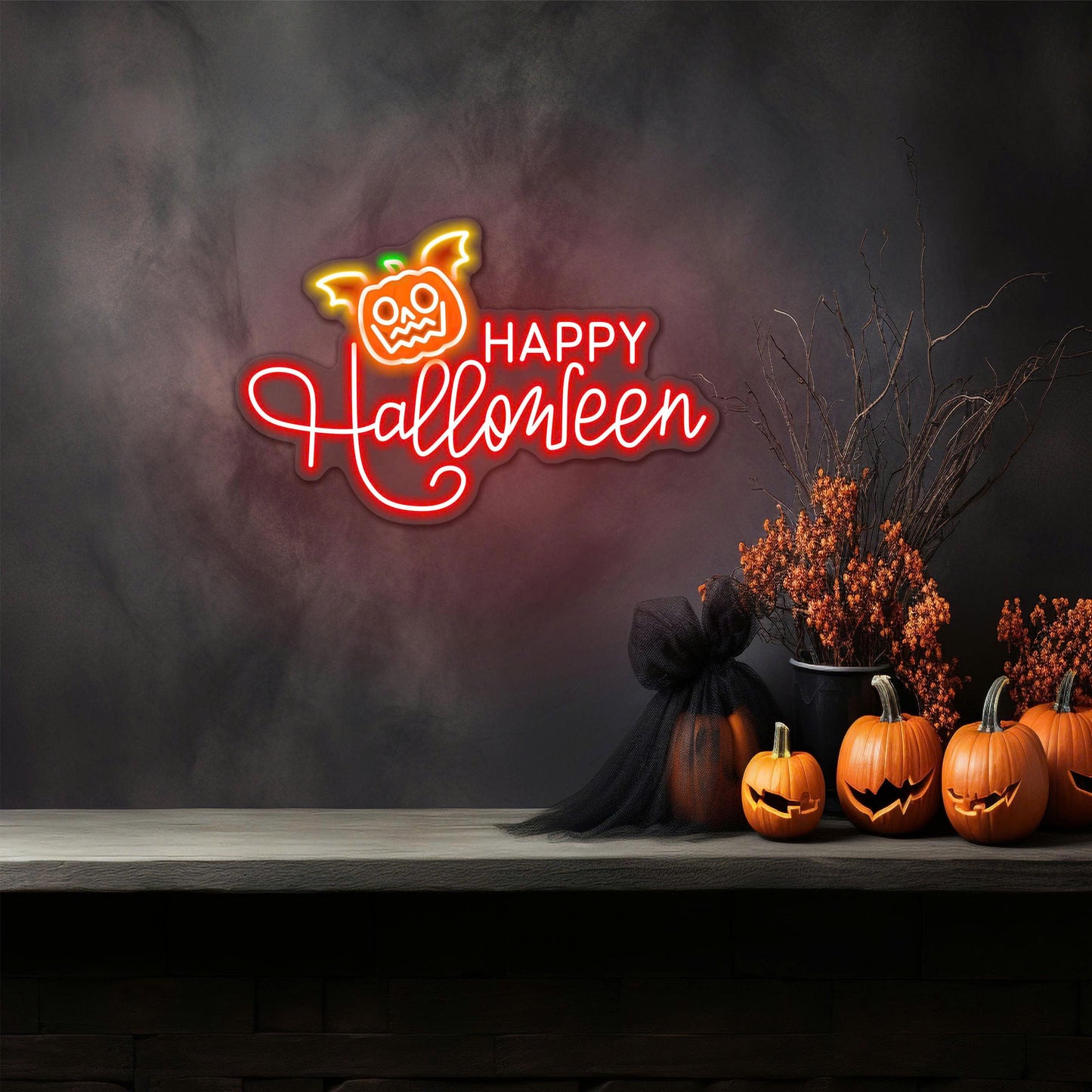 Happy Halloween LED Neon Sign