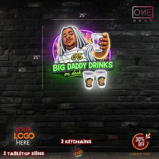 BIG DADDY DRINK | LED Neon Sign