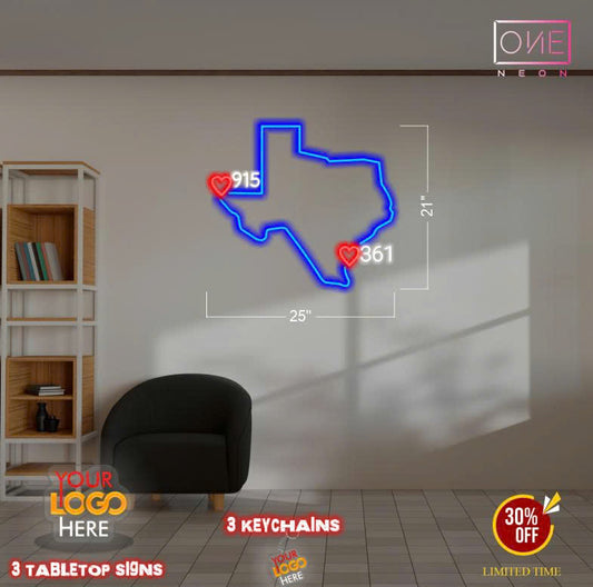 915 & 361 | Led Neon Sign