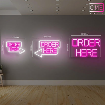 Order Here Led Neon Sign