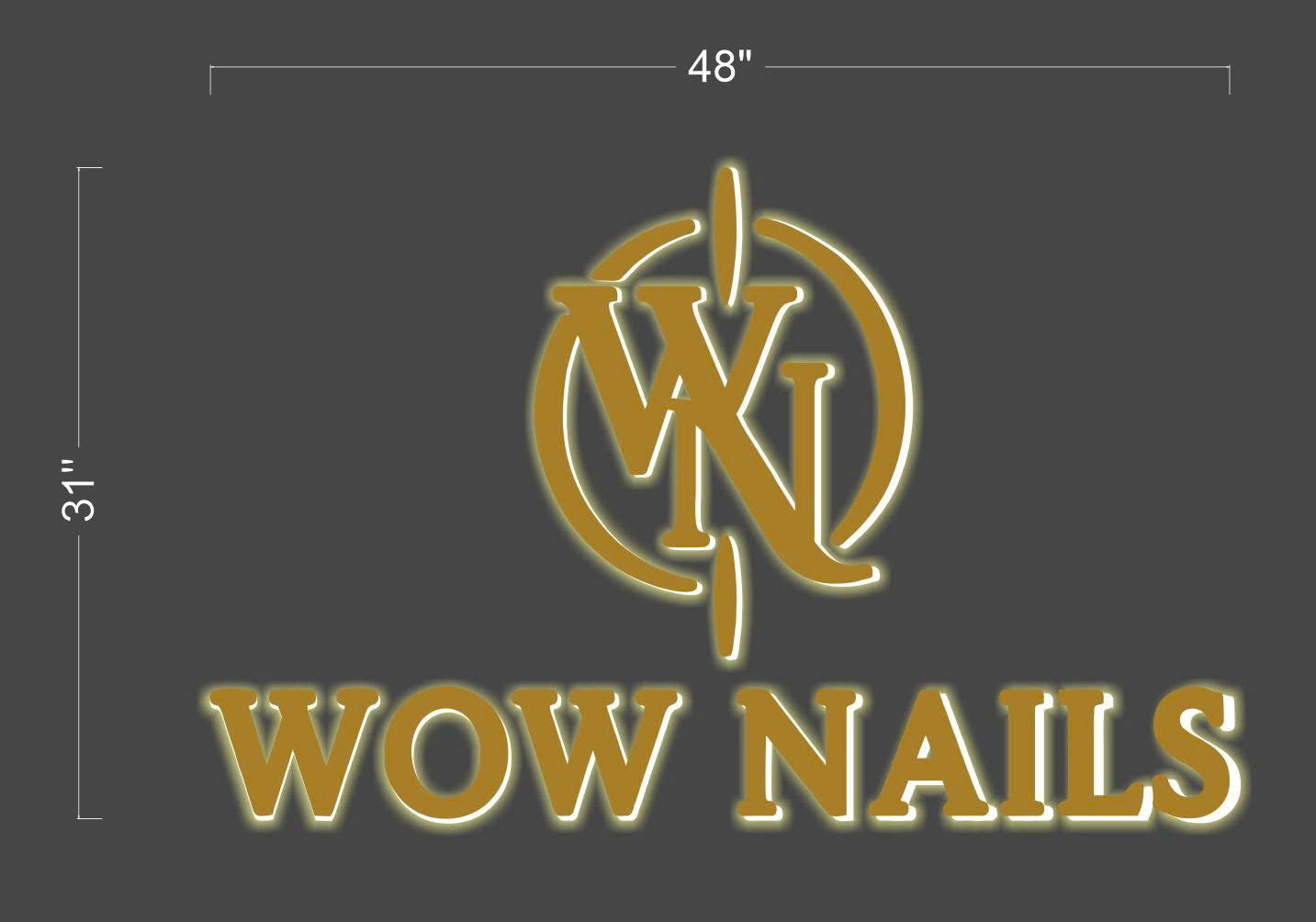 WOW NAILS | 3D channel letters